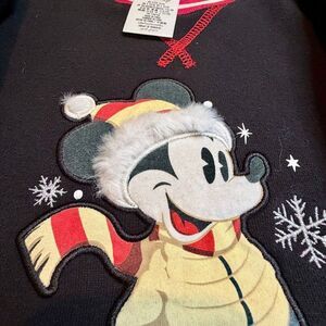 Mickey Mouse Holiday Sweatshirt Disney Parks KIDS Size 5/6 Christmas Preowned